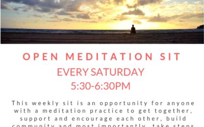 Open Meditation Sit Saturdays