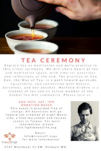 Tea Ceremony @ True Self Yoga