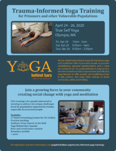 Yoga Behind Bars - Trauma Informed Training @ True Self Yoga | Olympia | Washington | United States