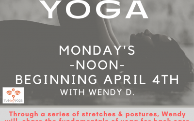 – New Class – Gentle Back Yoga w/ Wendy!!