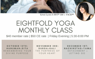 Eightfold Yoga Monthly Class (CE options)